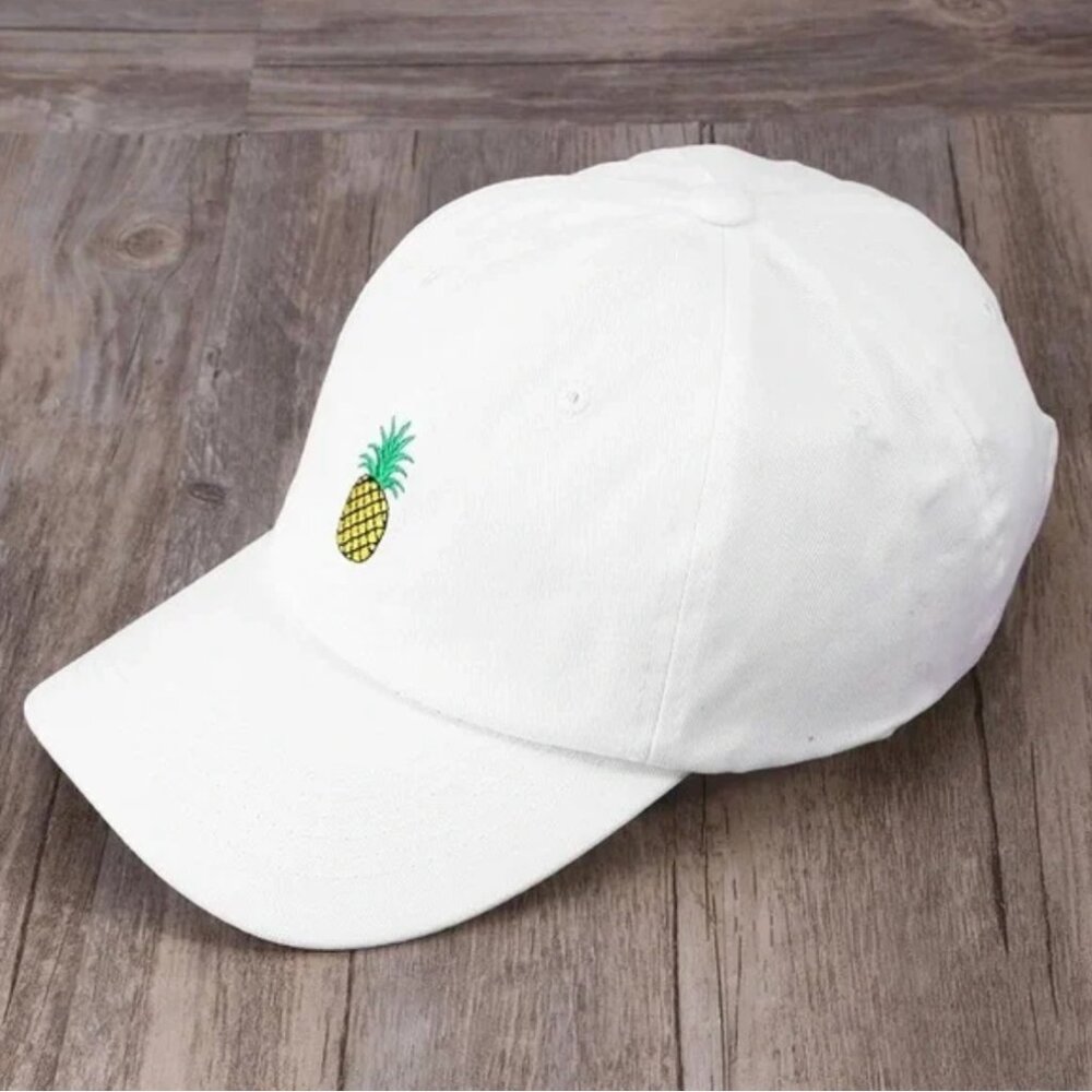 Pineapple Embroidered Baseball Cap